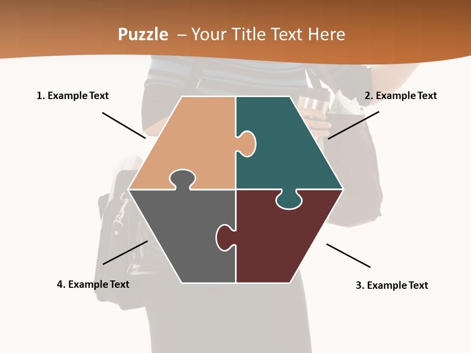 Black Background Caucasian PowerPoint Template