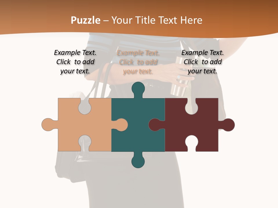 Black Background Caucasian PowerPoint Template