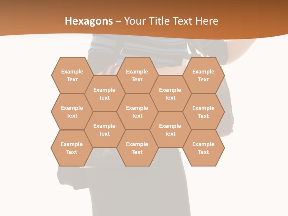 Black Background Caucasian PowerPoint Template