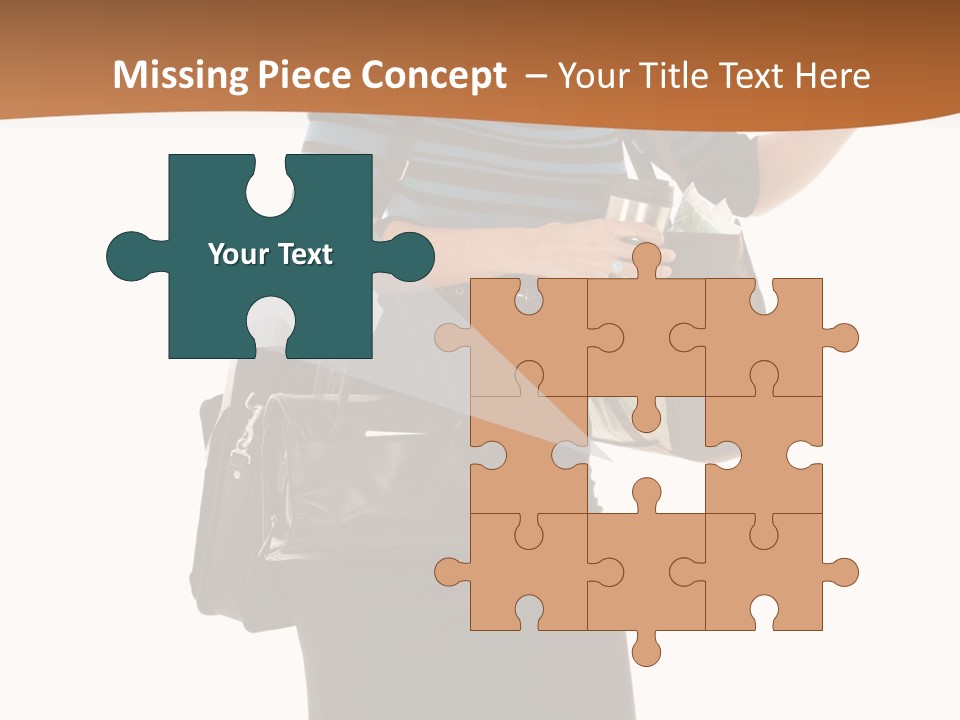 Black Background Caucasian PowerPoint Template