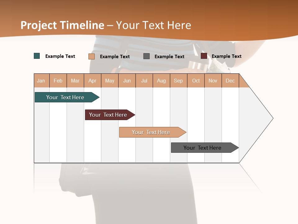 Black Background Caucasian PowerPoint Template