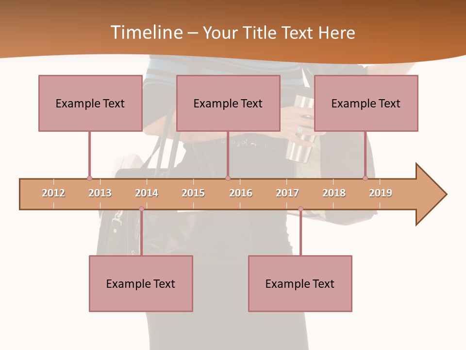 Black Background Caucasian PowerPoint Template
