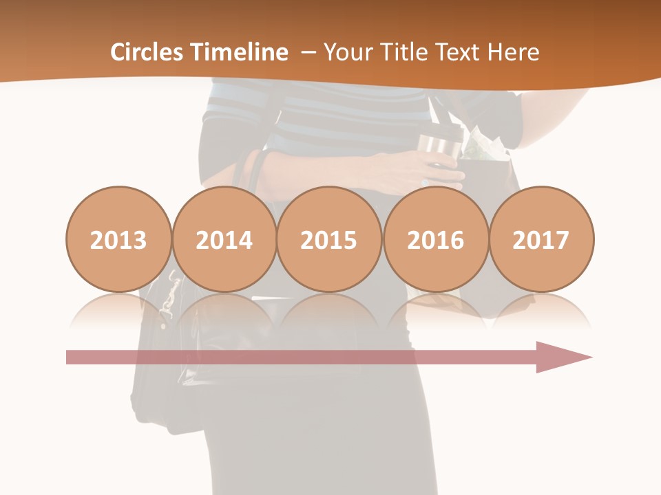 Black Background Caucasian PowerPoint Template