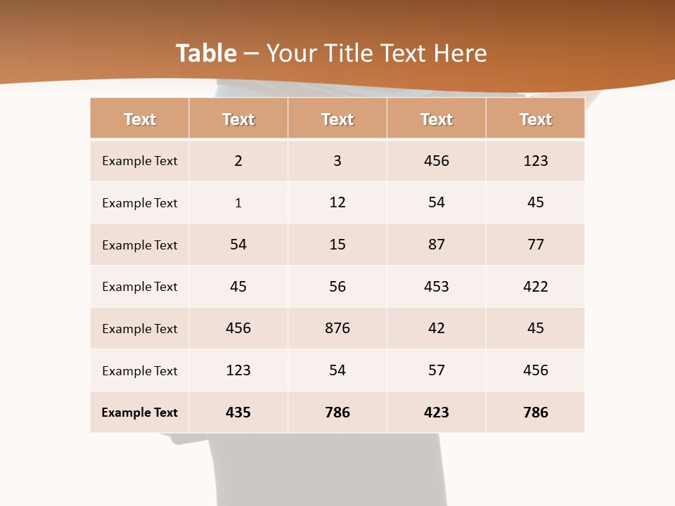 Black Background Caucasian PowerPoint Template