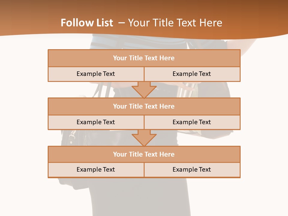 Black Background Caucasian PowerPoint Template