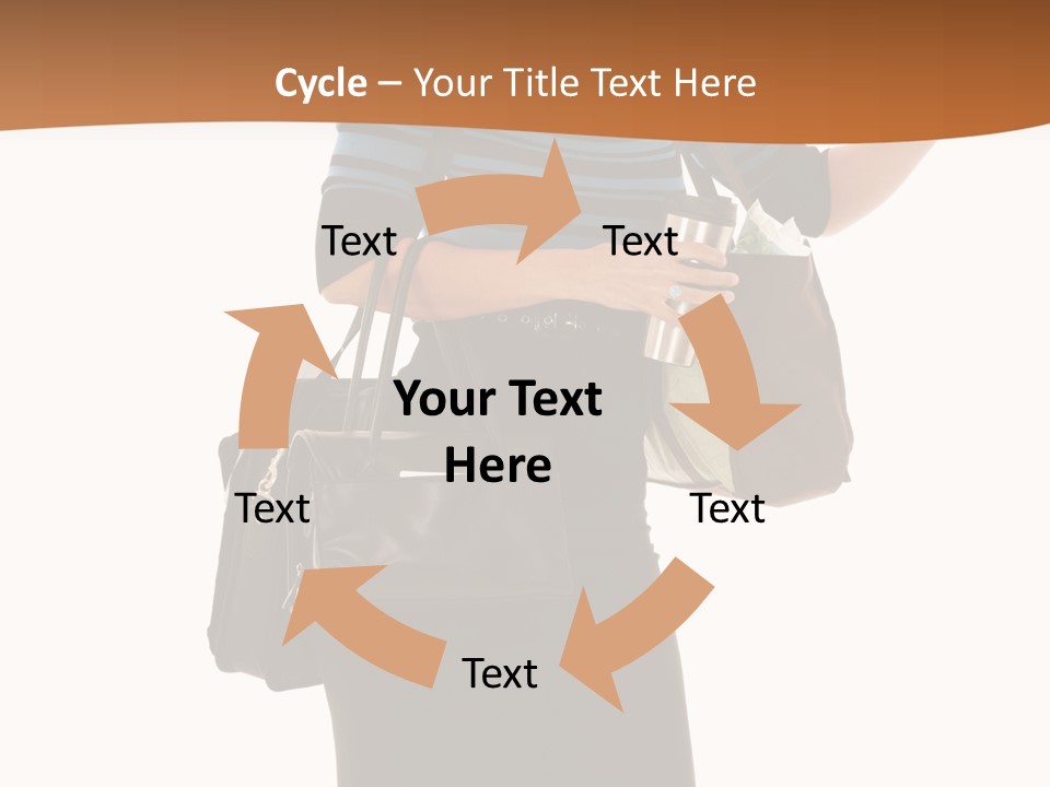 Black Background Caucasian PowerPoint Template