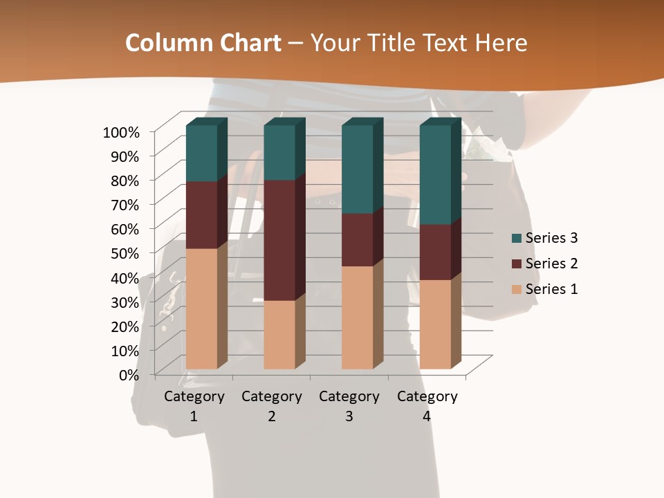 Black Background Caucasian PowerPoint Template