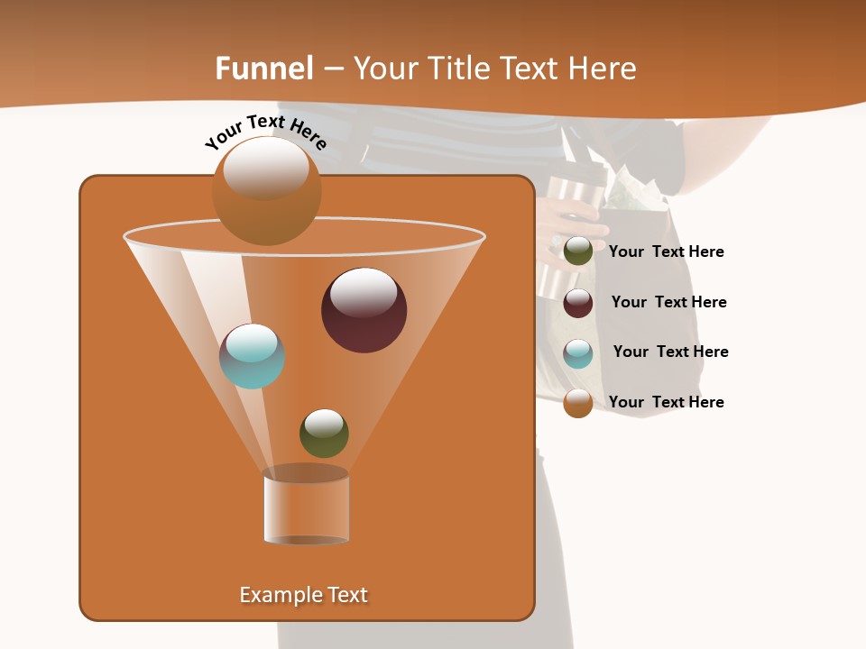 Black Background Caucasian PowerPoint Template