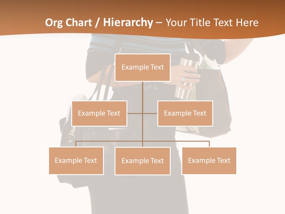 Black Background Caucasian PowerPoint Template