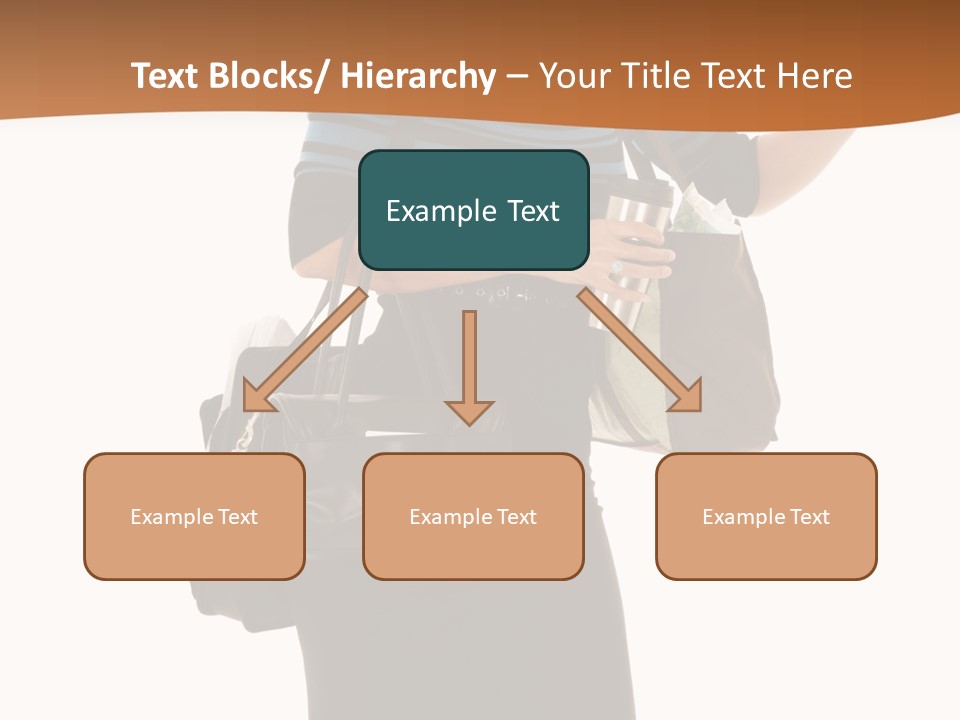 Black Background Caucasian PowerPoint Template