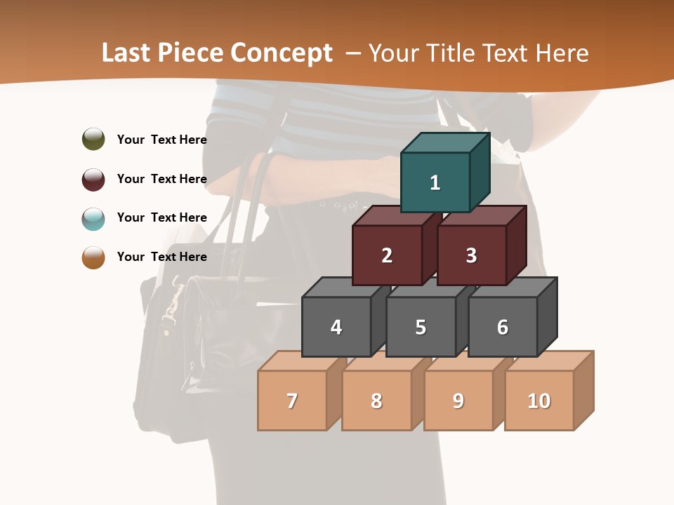 Black Background Caucasian PowerPoint Template