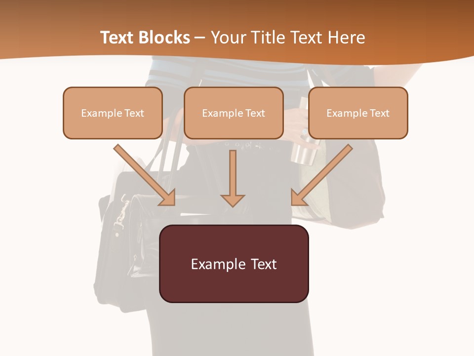 Black Background Caucasian PowerPoint Template
