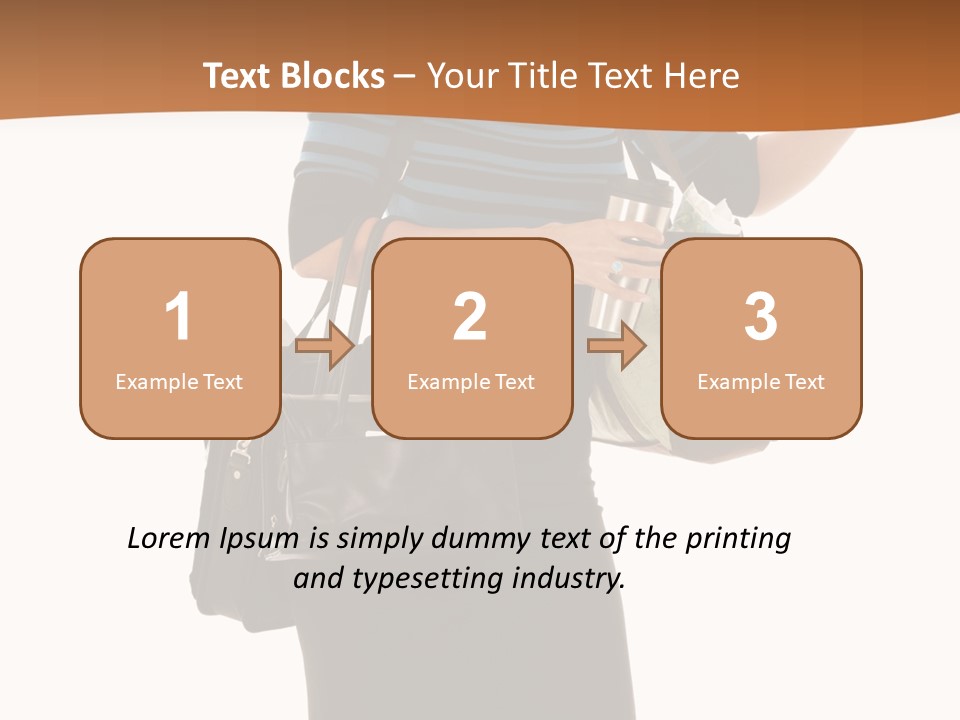 Black Background Caucasian PowerPoint Template