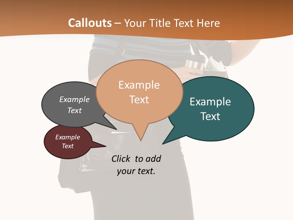 Black Background Caucasian PowerPoint Template