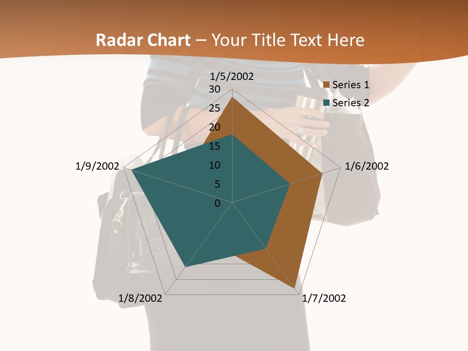Black Background Caucasian PowerPoint Template