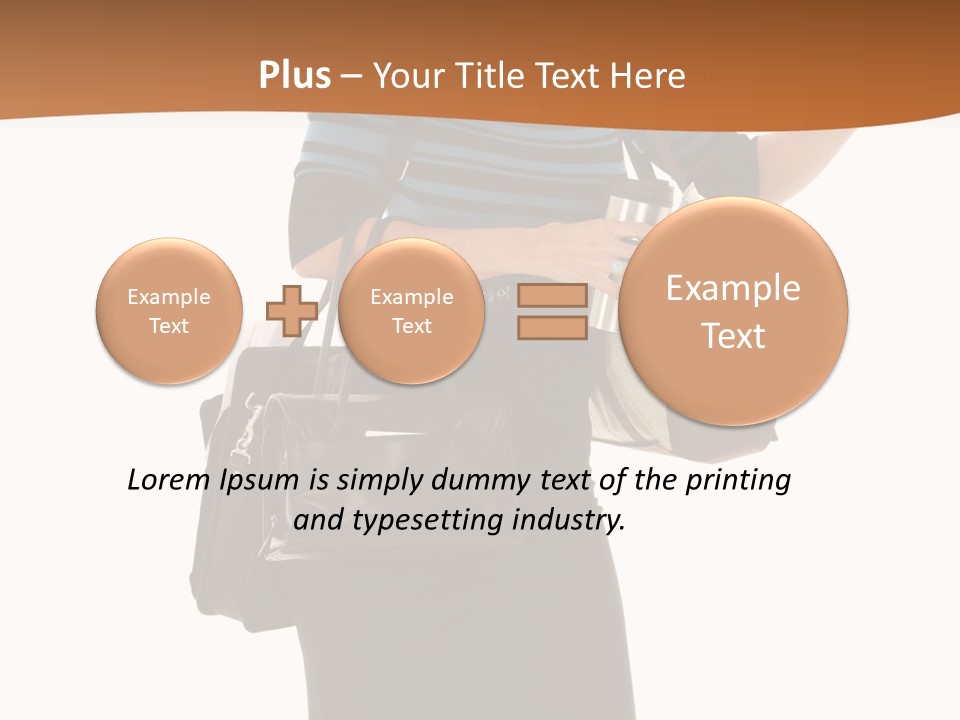 Black Background Caucasian PowerPoint Template