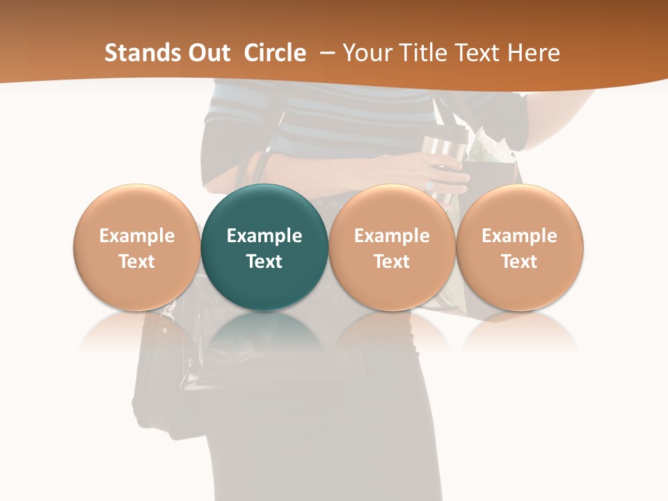 Black Background Caucasian PowerPoint Template