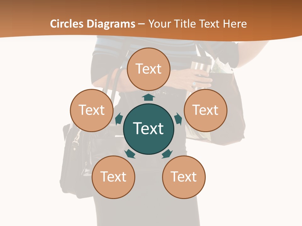 Black Background Caucasian PowerPoint Template