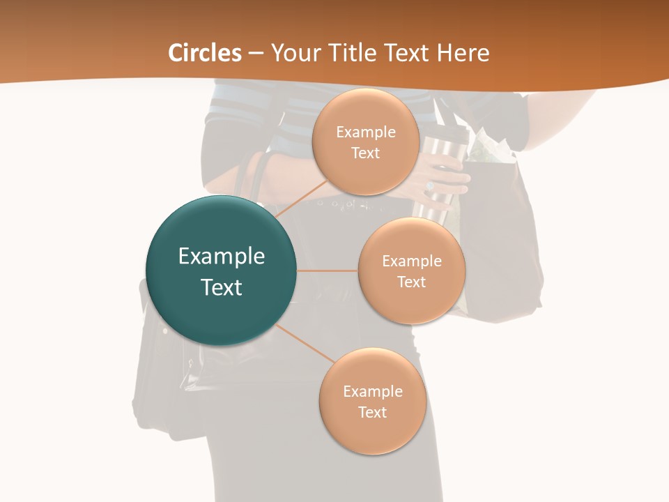 Black Background Caucasian PowerPoint Template