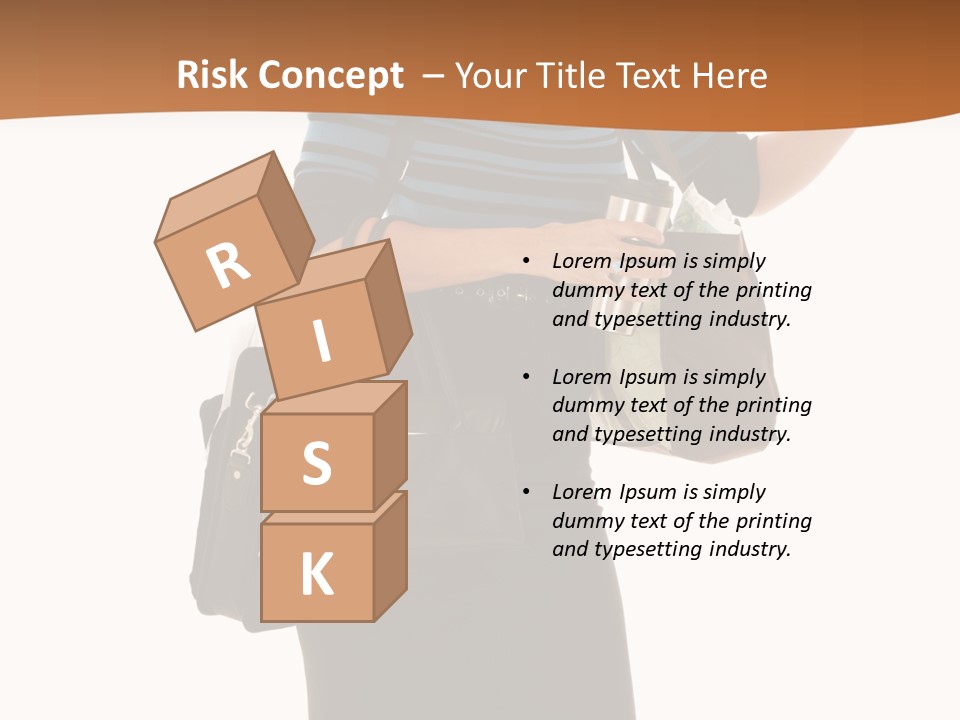 Black Background Caucasian PowerPoint Template