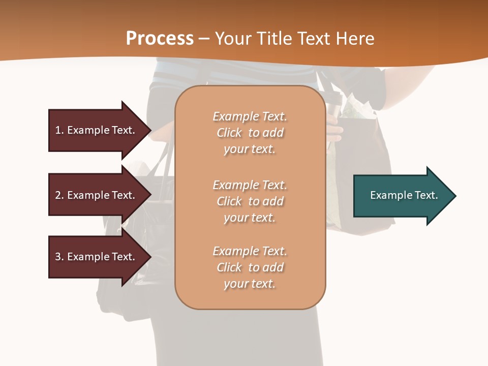 Black Background Caucasian PowerPoint Template