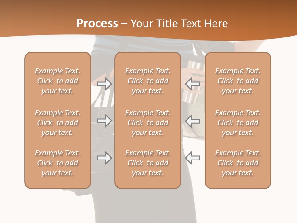Black Background Caucasian PowerPoint Template