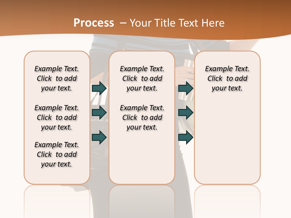 Black Background Caucasian PowerPoint Template