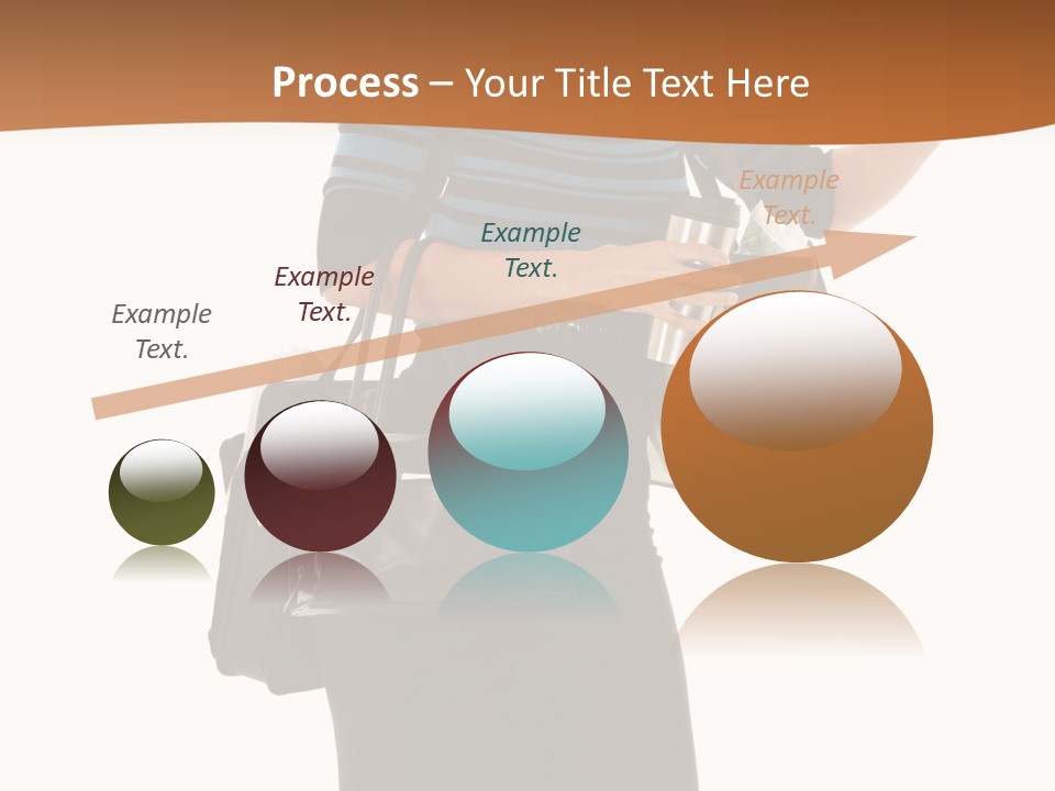 Black Background Caucasian PowerPoint Template