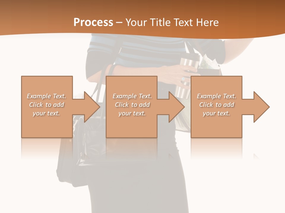 Black Background Caucasian PowerPoint Template