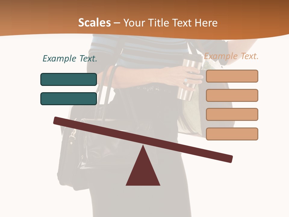 Black Background Caucasian PowerPoint Template