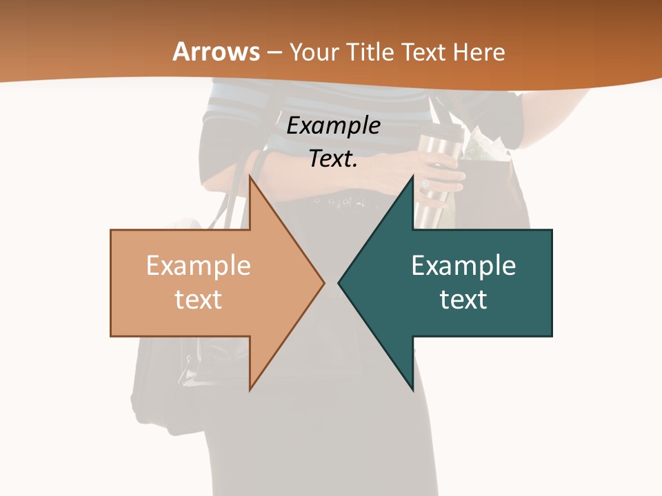 Black Background Caucasian PowerPoint Template