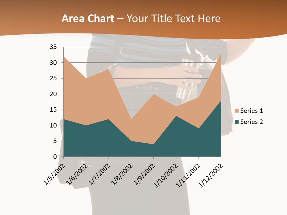 Black Background Caucasian PowerPoint Template