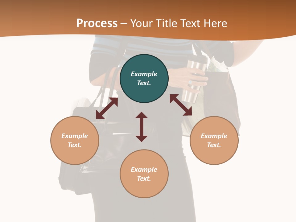 Black Background Caucasian PowerPoint Template