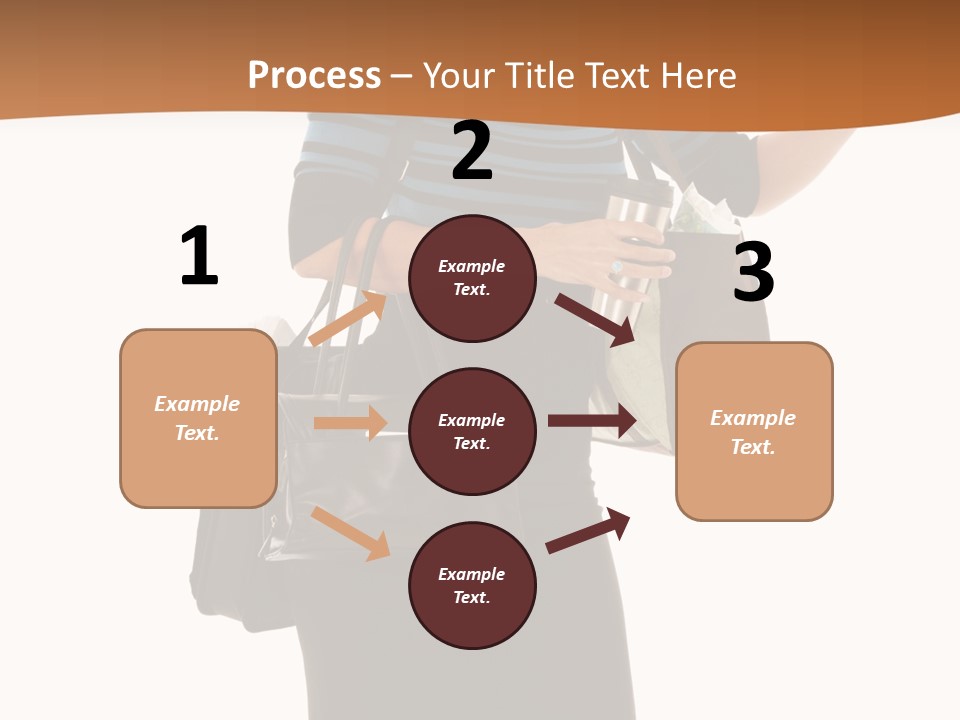 Black Background Caucasian PowerPoint Template