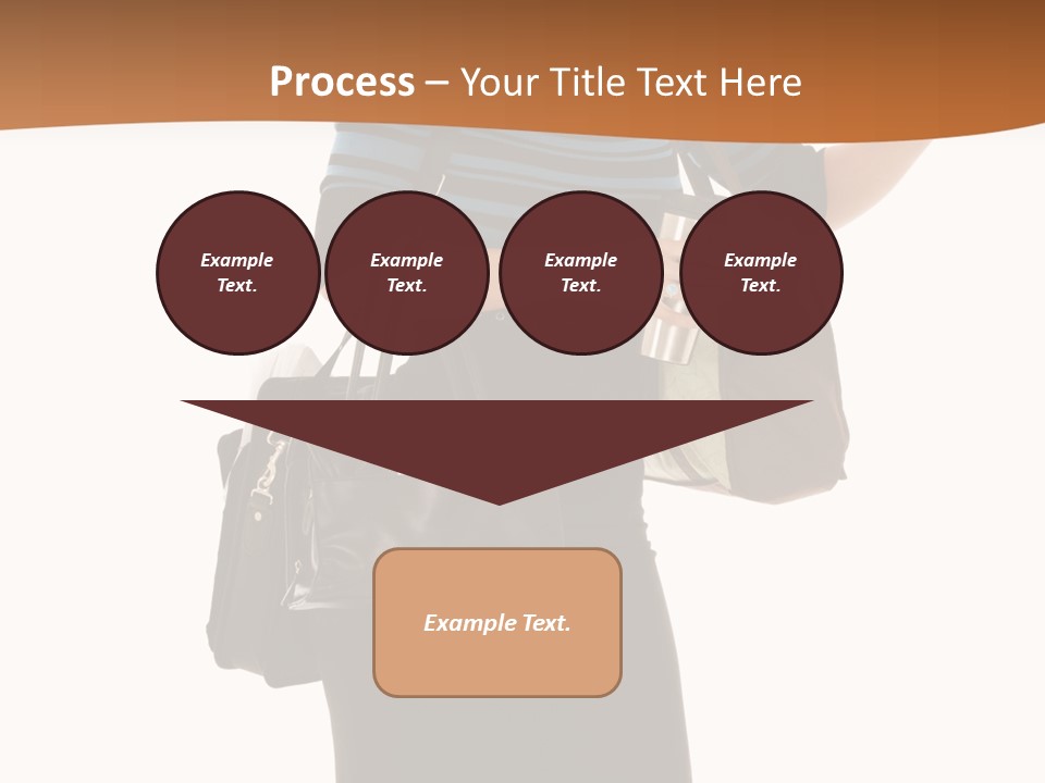 Black Background Caucasian PowerPoint Template