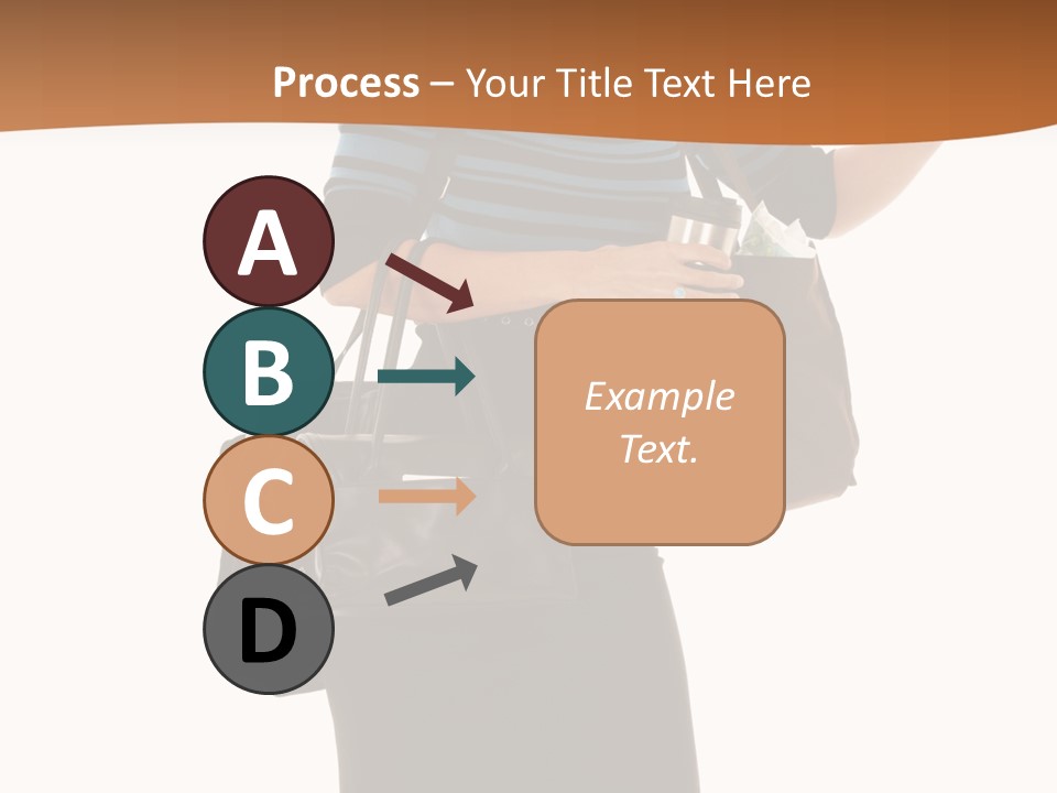 Black Background Caucasian PowerPoint Template