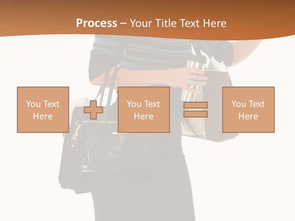 Black Background Caucasian PowerPoint Template