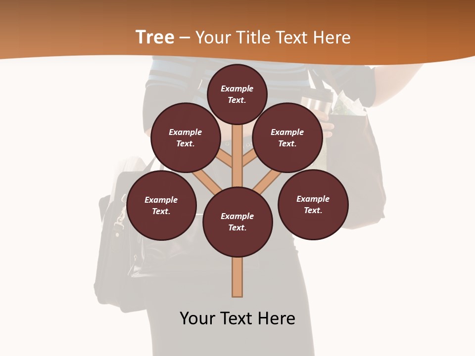 Black Background Caucasian PowerPoint Template