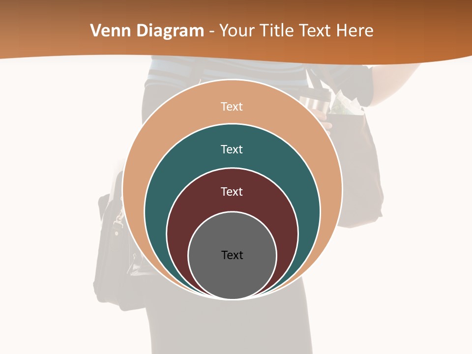 Black Background Caucasian PowerPoint Template