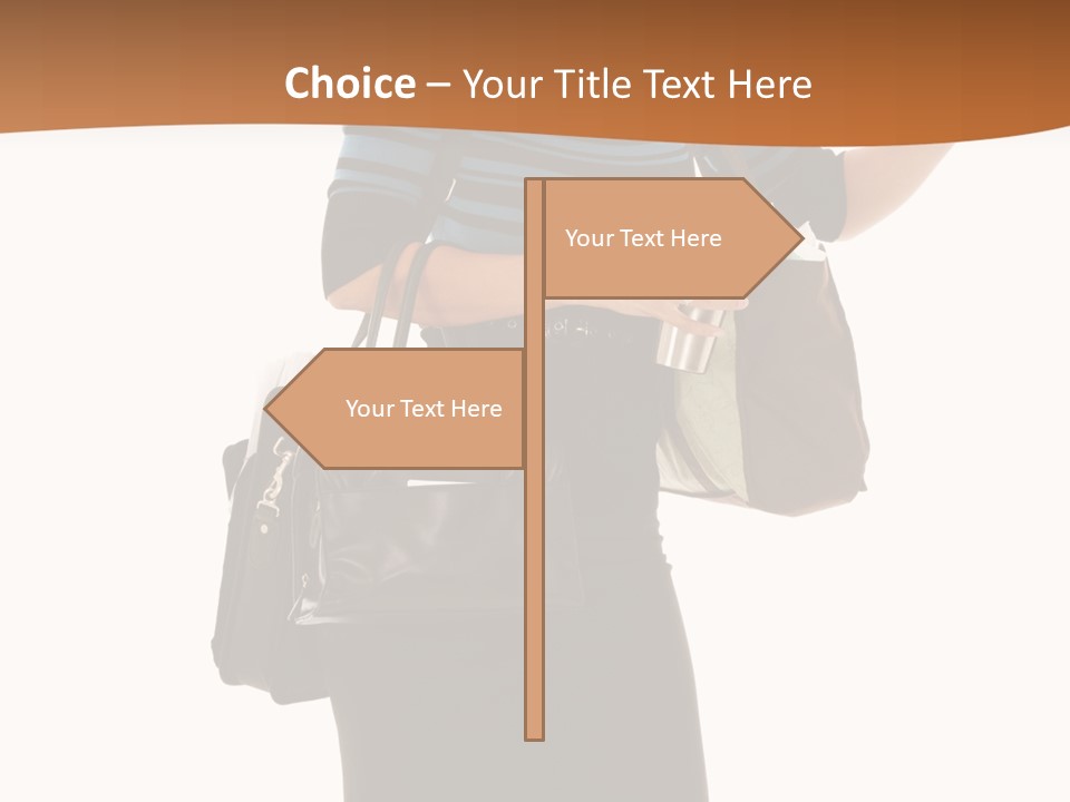 Black Background Caucasian PowerPoint Template