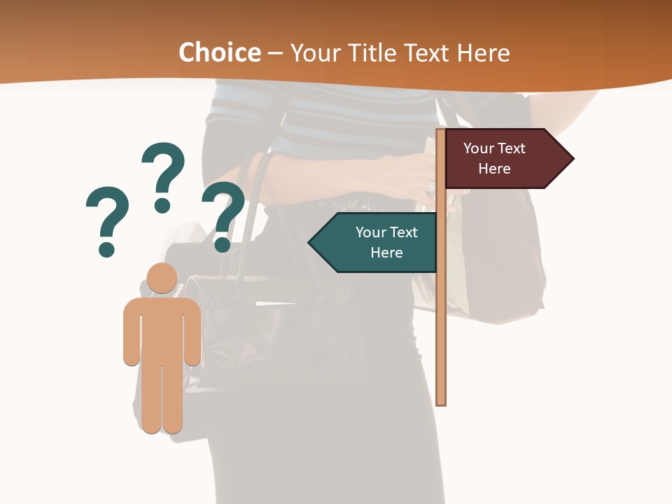 Black Background Caucasian PowerPoint Template