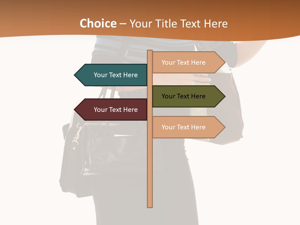 Black Background Caucasian PowerPoint Template
