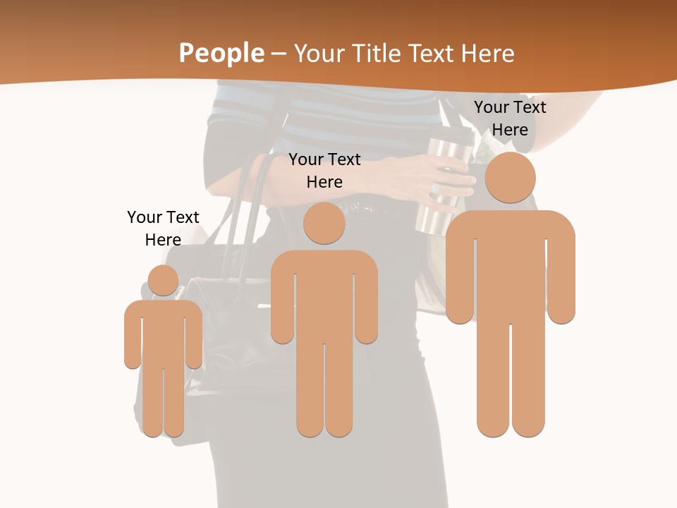 Black Background Caucasian PowerPoint Template