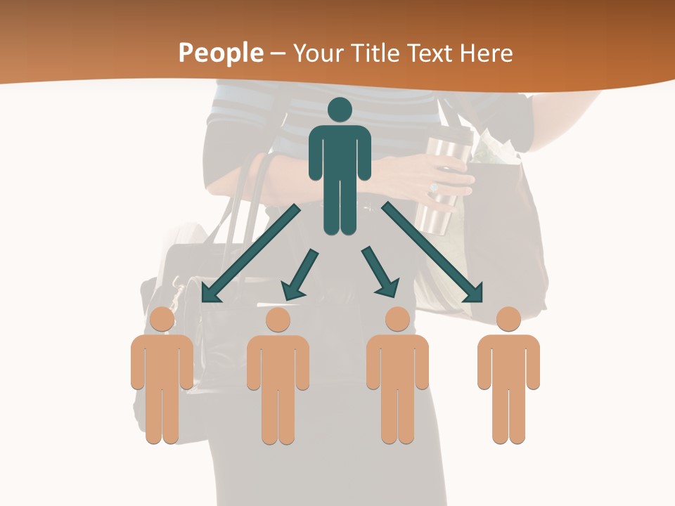 Black Background Caucasian PowerPoint Template