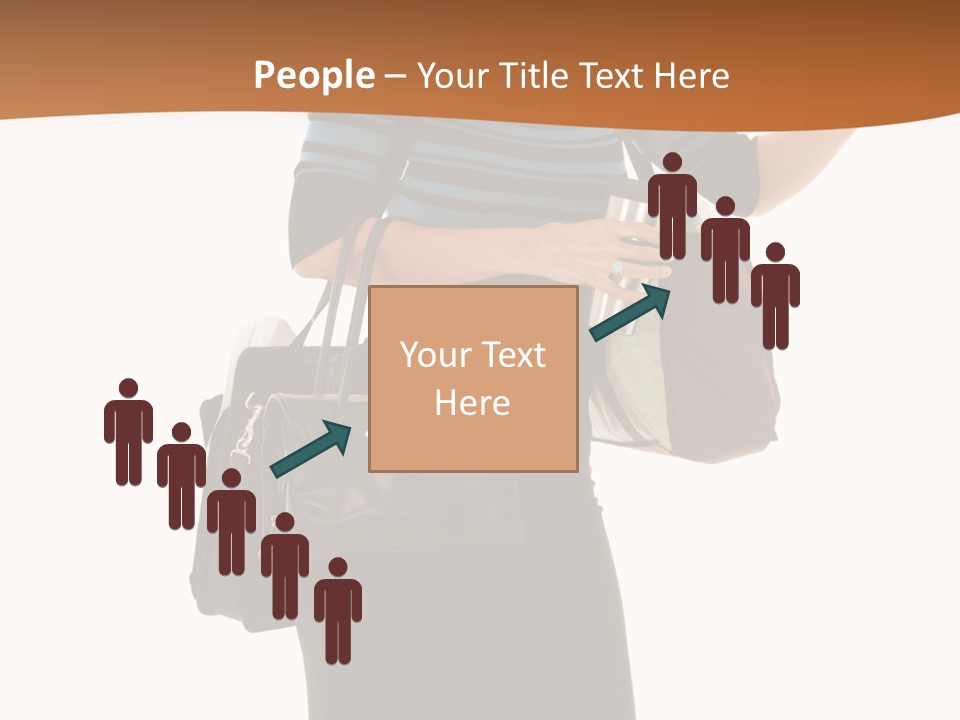 Black Background Caucasian PowerPoint Template