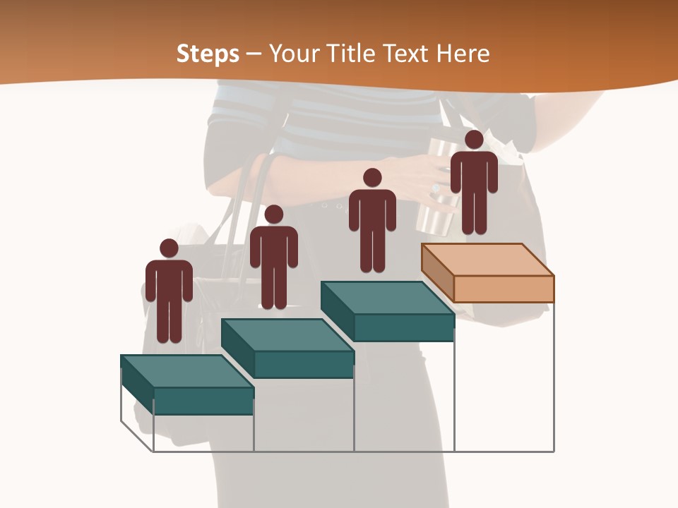 Black Background Caucasian PowerPoint Template