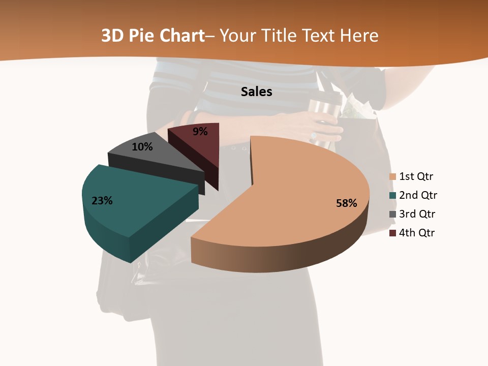 Black Background Caucasian PowerPoint Template