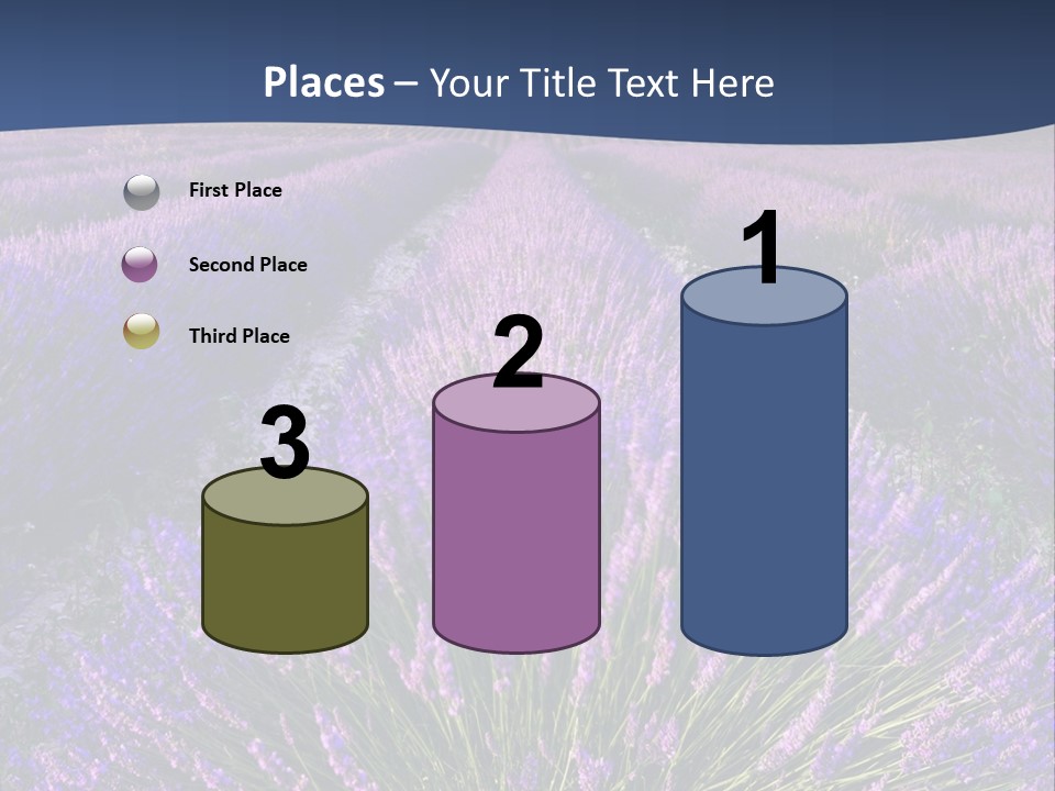 Blooming Lavender Scenic PowerPoint Template