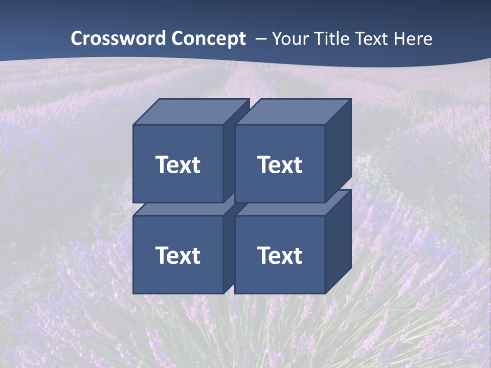Blooming Lavender Scenic PowerPoint Template