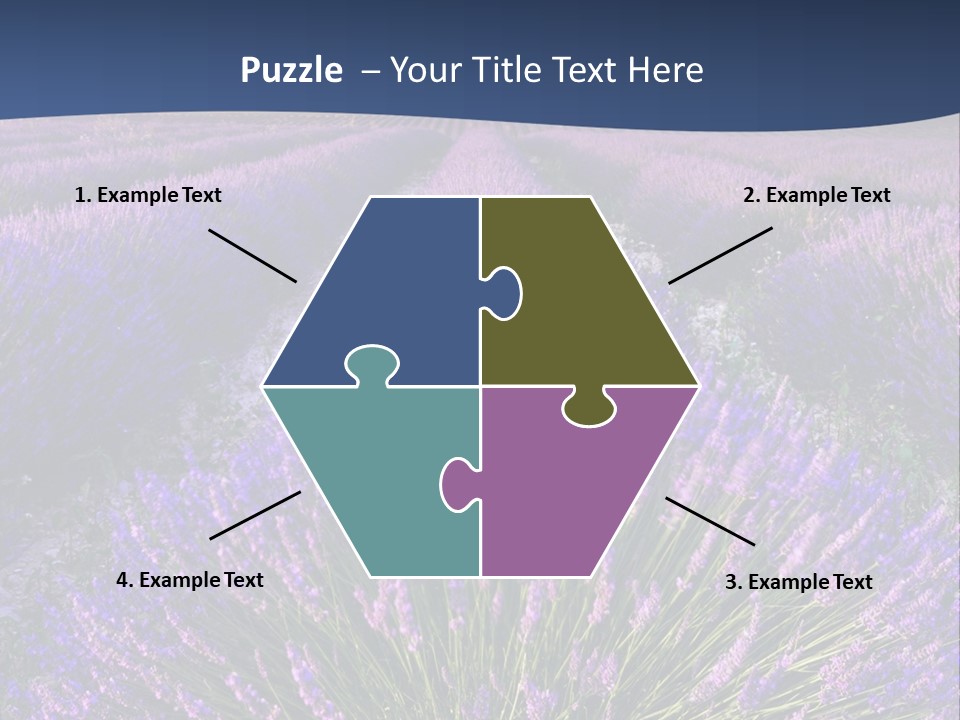 Blooming Lavender Scenic PowerPoint Template